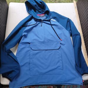 Avalanche Men’s Blue Wren 1/4 Zip Pullover Windbreaker Size XL